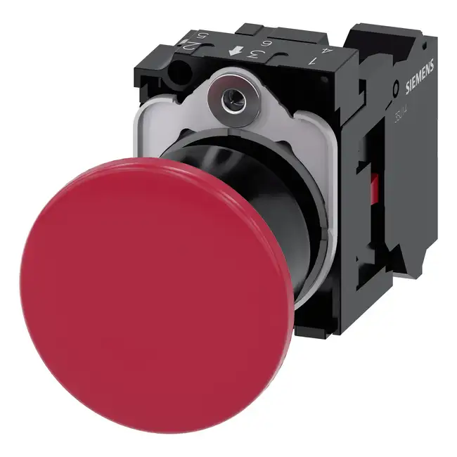 Mushroom Pushbutton 3SU1100-1BA20-3CA0
